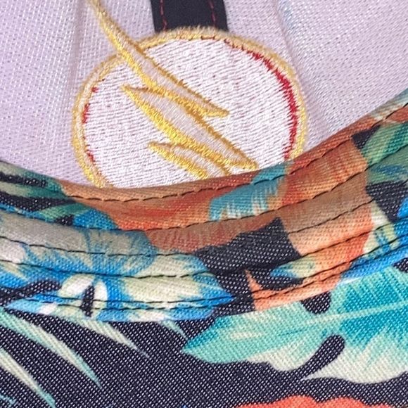 The Flash Six Flags over texas DC Comic Flat Brim ball cap snapback - Picture 9 of 11